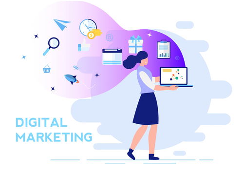 創(chuàng)意數(shù)字營(yíng)銷女子插畫 賦能品牌，點(diǎn)亮數(shù)字文化新生態(tài)